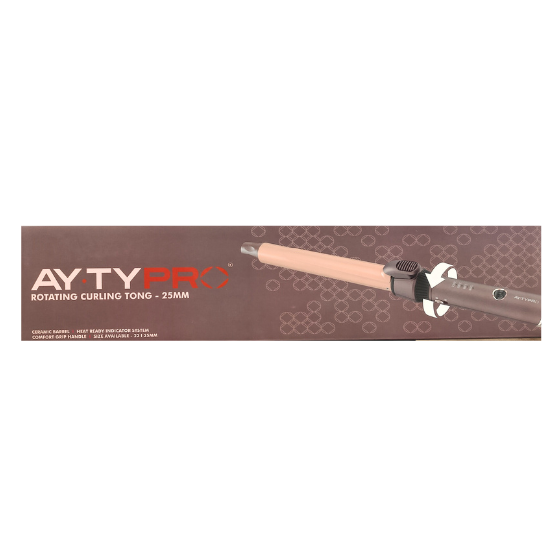 AY.TY Pro Rotating Curling Tong With 25 MM With Barrel - 1