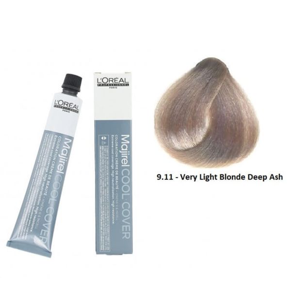 L'oreal Professionnel Paris Majirel Cool Cover - 9.11 (Very Light Blond Deep Ash) - 1