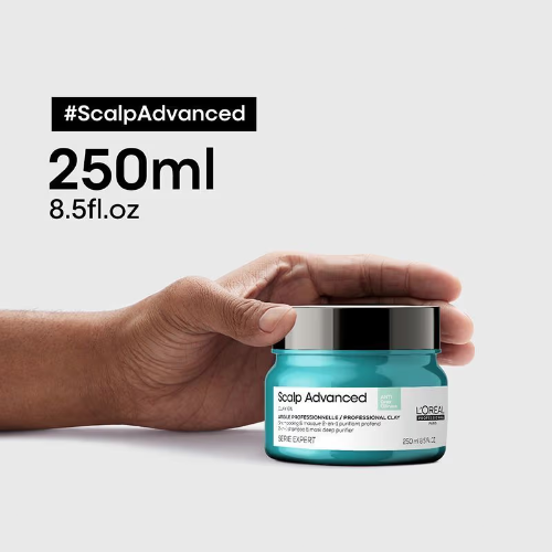 L'Oreal Professionnel Scalp Advanced Anti Oiliness in Deep Purifier Clay For Oily Scalp (250ml) - 3