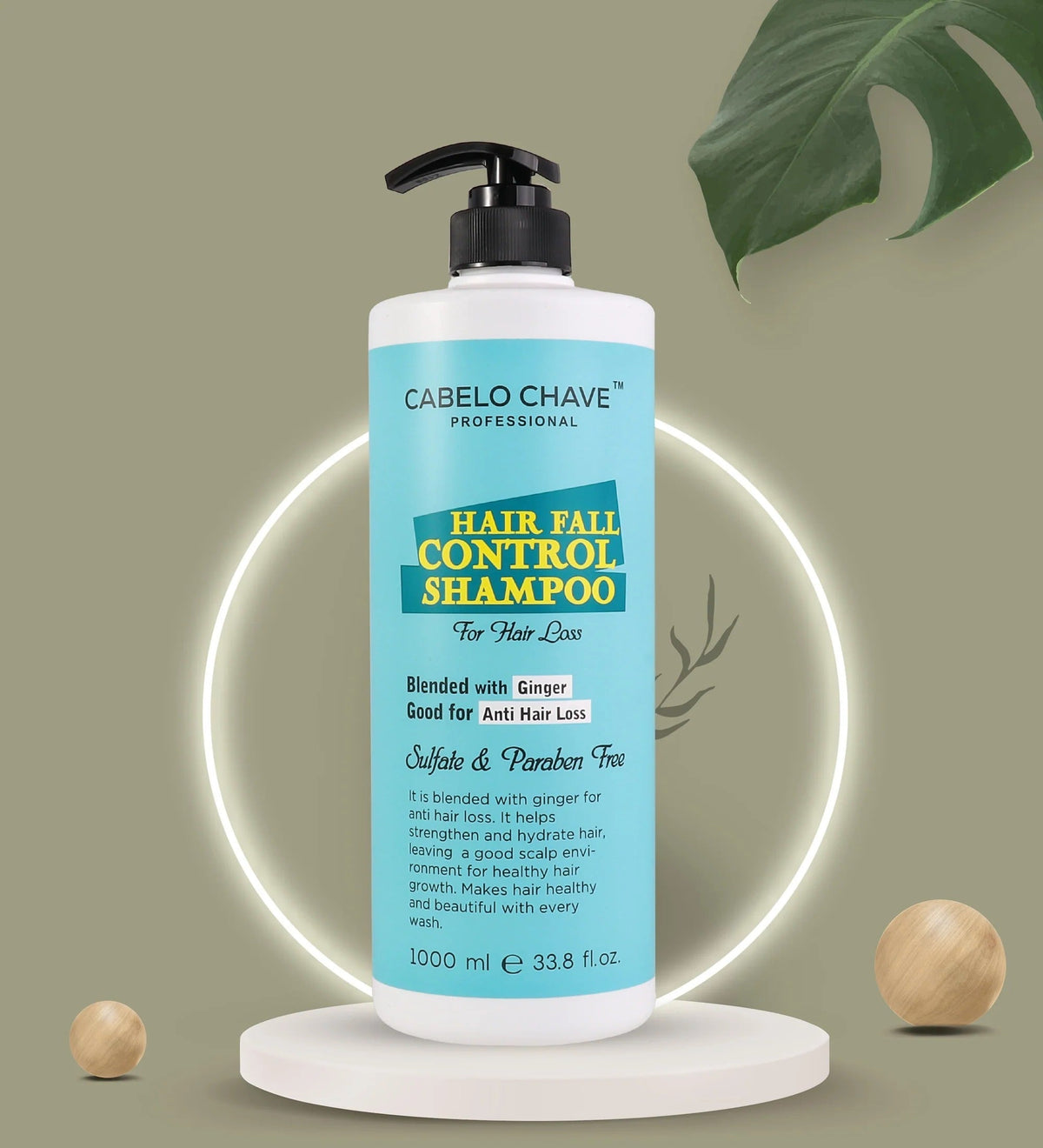Cabelo Chave Hair fall control Shampoo 1L - 2