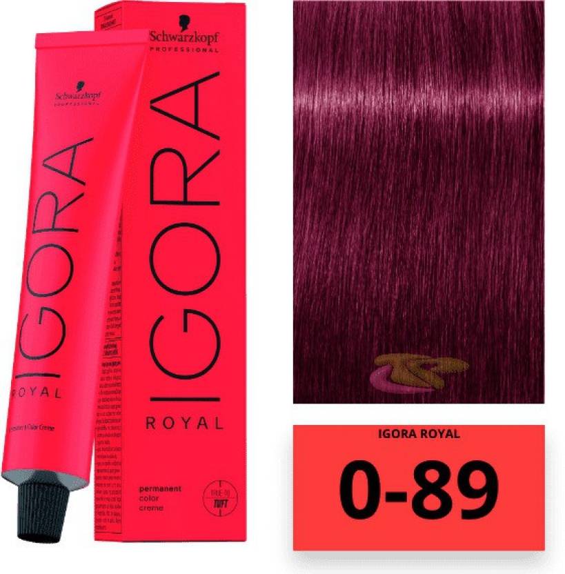 Schwarzkopf Professional Igora Royal Permanent Color Creme (0-89 Red Violet Concetrate) (60 ml) - 1