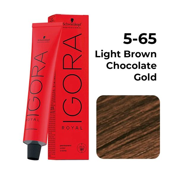 Schwarzkopf Professional Igora Royal Permanent Color Creme (5-65 Light Brown Chocolate Gold) - 1