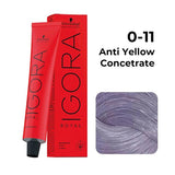 Schwarzkopf Professional Igora Royal Permanent Color Creme (0-11 Anti Yellow Concetnrate) - 1