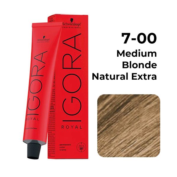 Schwarzkopf Professional Igora Royal Permanent Color Creme (7-00 Medium Blonde Natural Extra) - 1