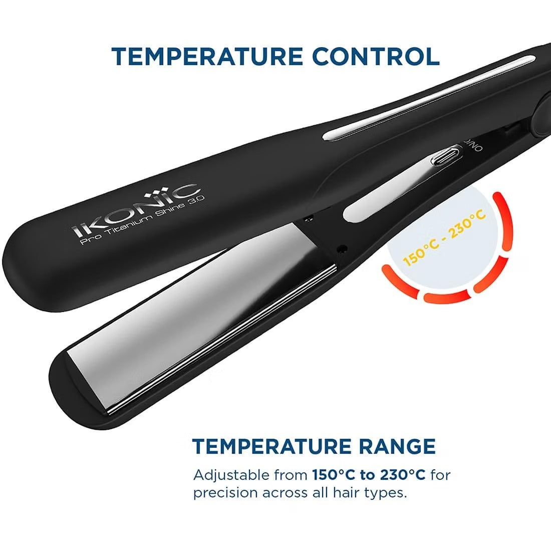 Ikonic Professional Pro Titanium Shine 3.0 Hair Straightener