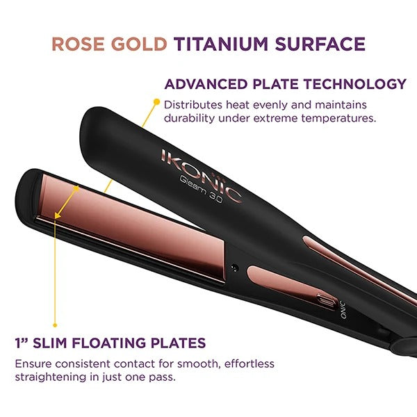 Ikonic Professional Gleam 3.0 Hair Straightener