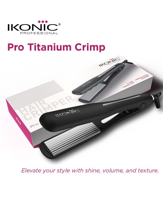 Ikonic Professional Pro Titanium Crimp Hair Crimper