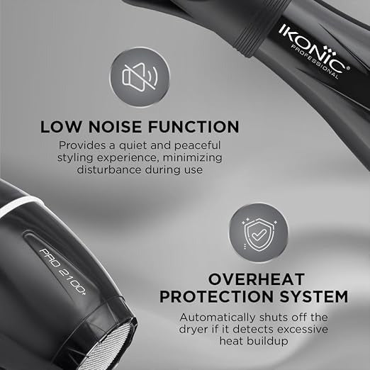Ikonic Professional Pro 2100+ Hair Dryer 2000W