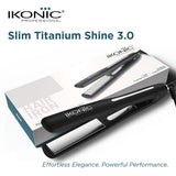 Ikonic Professional Slim Titanium Shine 3.0 Hair Straightener
