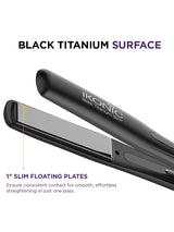 Ikonic Professional Black Titanium Slim Hair Straightener