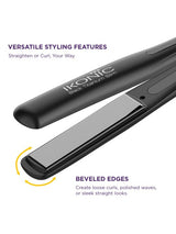 Ikonic Professional Black Titanium Slim Hair Straightener