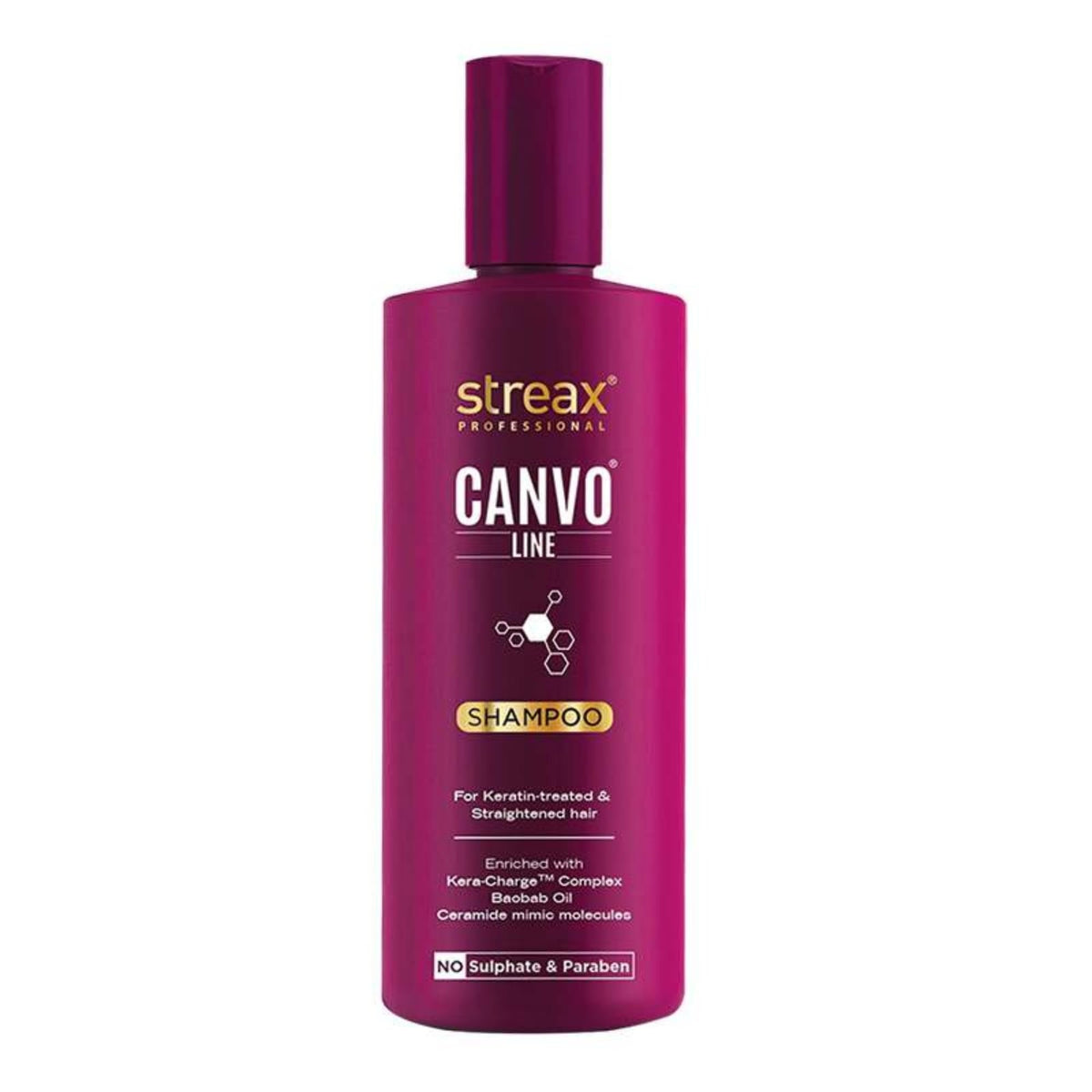 Streax Professional Canvoline Straightening Post Care Shampoo – 300ml - 1