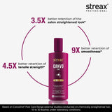 Streax Professional Canvoline Straightening Post Care Shampoo – 300ml - 2