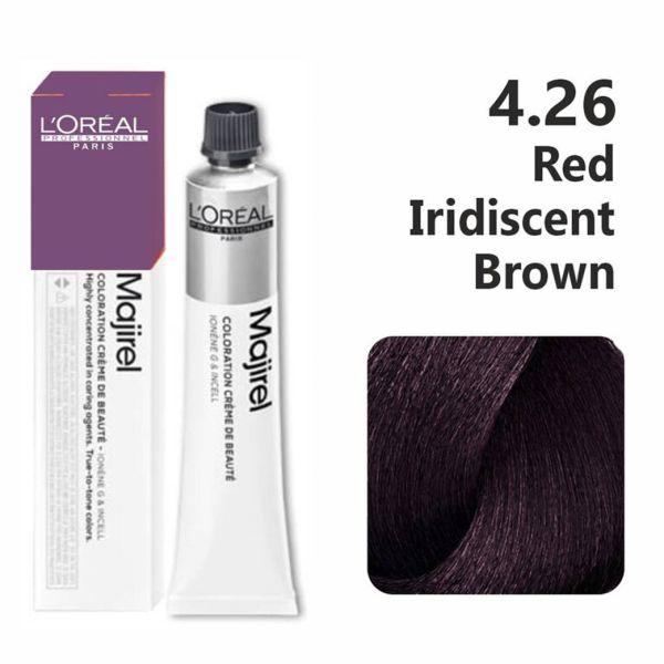 L'oreal Professionnel Paris Majirel - 4.26 (Red Iridiscent Brown) - 1