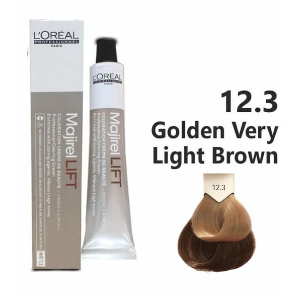 L'oreal Professionnel Paris Majirel Lift - 12.3 (Golden Very Light Brown) - 1