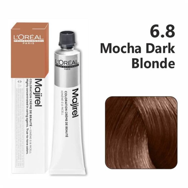 L'oreal Professionnel Paris Majirel - 6.8 (Mocha Dark Blonde) - 1