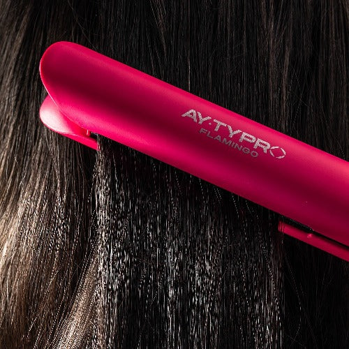 AY.TY PRO HAIR STRAIGHTENER FLAMINGO CERAMIC PLATE - 2