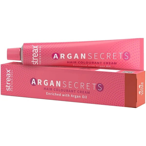 Streax Professional Argan Secrets Hair Colourant Cream - Copper Brown 4.4 (60gm) - 1