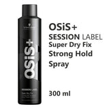 Schwarzkopf Professional Osis + Session Label Strong Hold Hair Super Dry Fix Spray (300ml) - 2